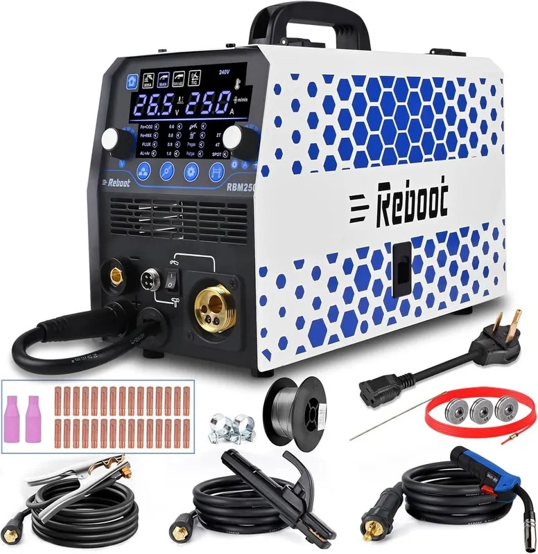 Сварочный аппарат RBM2500 MIG Welder 250Amp 6 in 1 Aluminum Welding Machine with