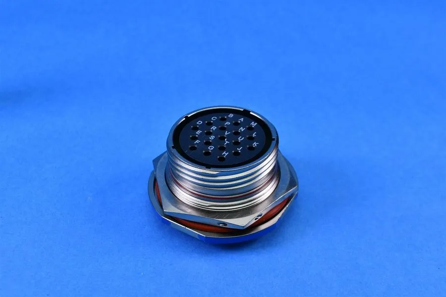 Разъём Amphenol D38999/24FJ19SN Circular MIL Spec Connector Jam‑Nut Mount 19‑Soc — фото лота 1
