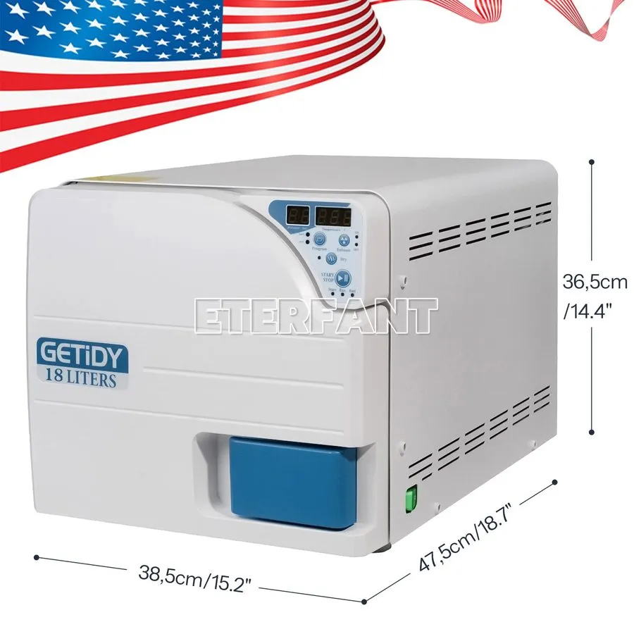 Стерилизатор 18L ClassN Dental Medical Autoclave Steam Sterilizer JCH-18 with Dr
