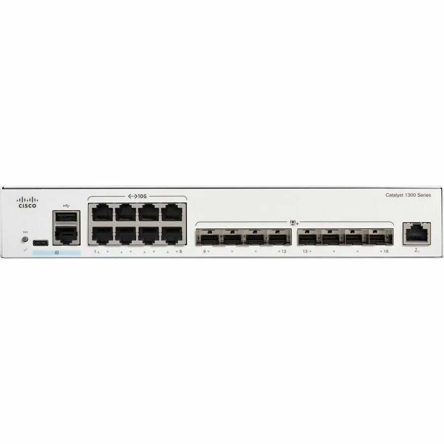 Коммутатор Cisco Refresh C1300-16XTS 16-Port Multi-Gig / 8× 10G SFP+ Smart Manag