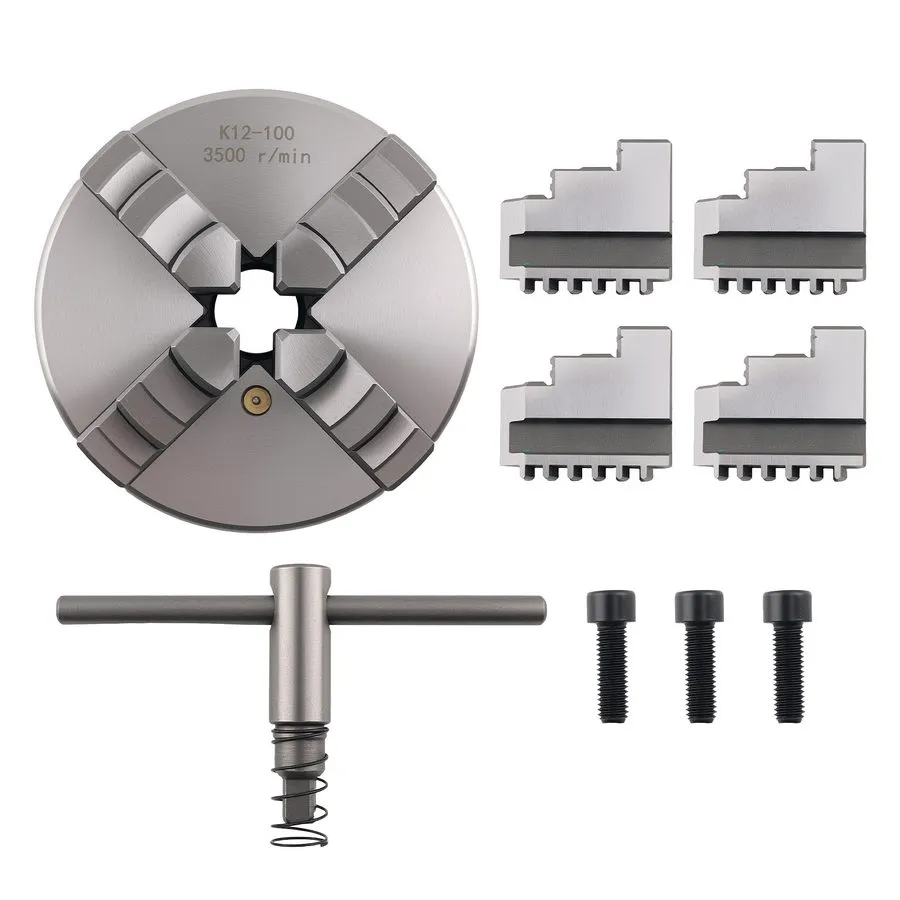 Режущий инструмент 100mm Lathe Chuck K12-100 4 Jaw Self Centering — фото лота 2