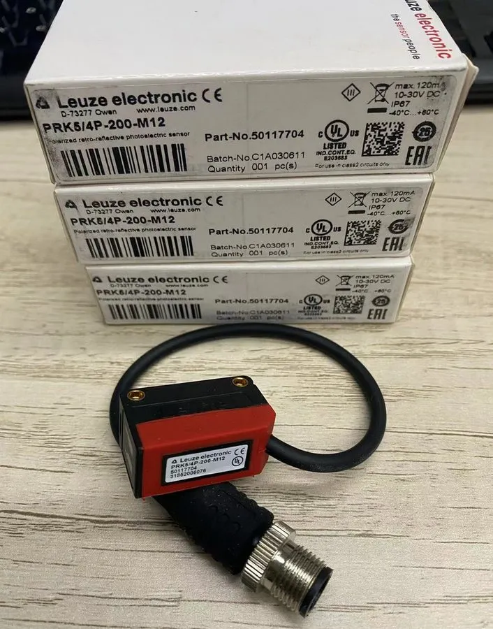 Фотоэлектрический датчик LEUZE PRK5/4P-200-M12 PHOTOELECTRIC SENSOR BOXED BRAND