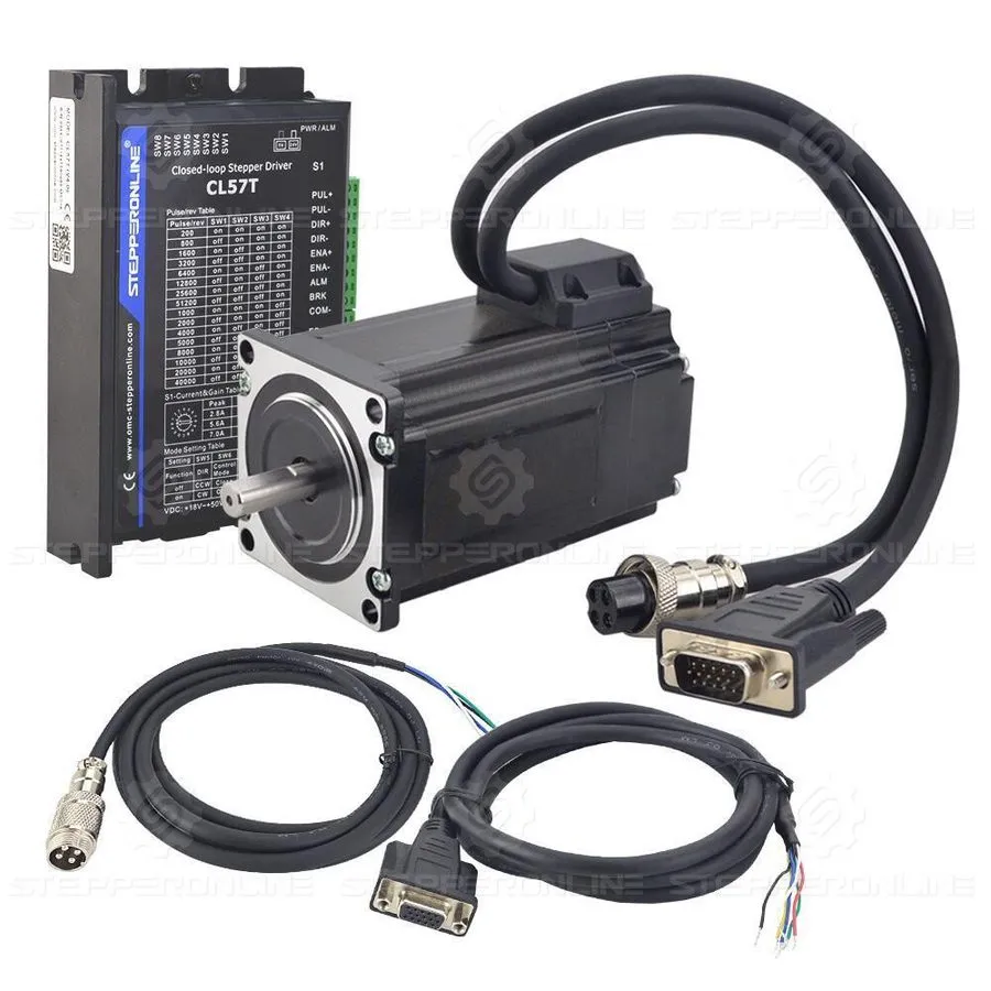 Шаговый двигатель Nema 23 5A 2Nm 283oz.in Φ8mm Stepper Motor IP65 Waterproof CNC