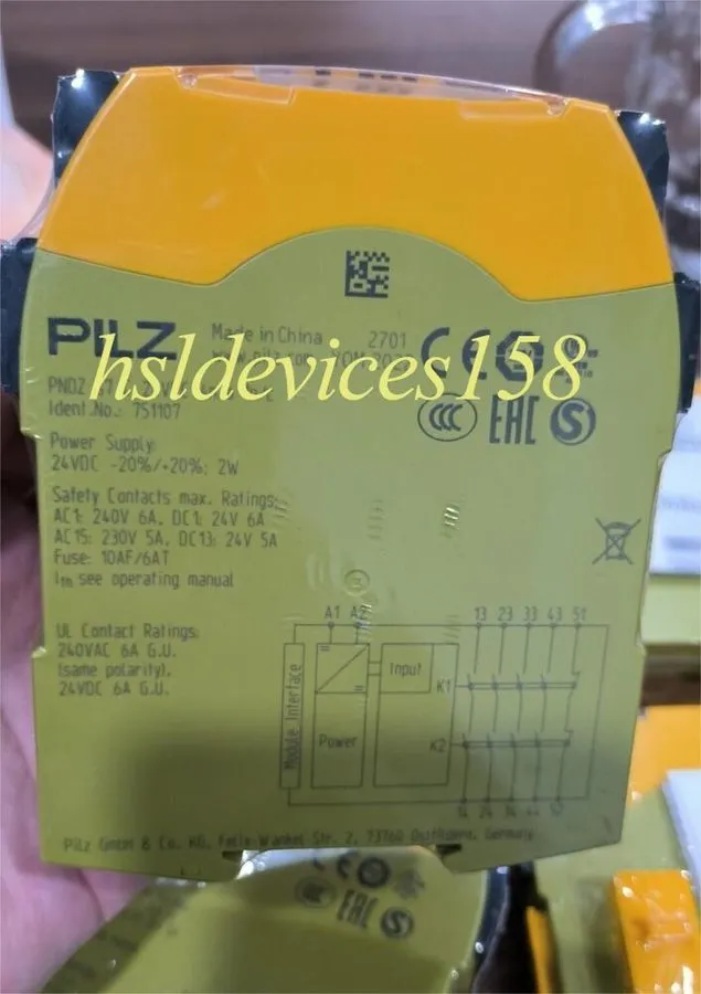 Реле безопасности PILZ Safety Relay PNOZ s7 24VDC 4n/o 1n/c 750107