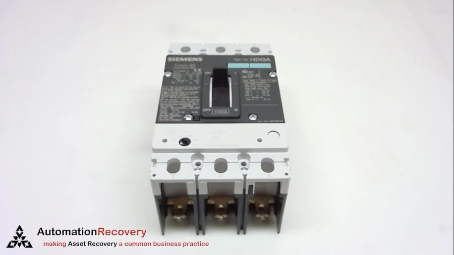 Автоматический выключатель SIEMENS 3VL2110-2KN33-0AA0 100A 3P VL CIRCUIT BREAKER