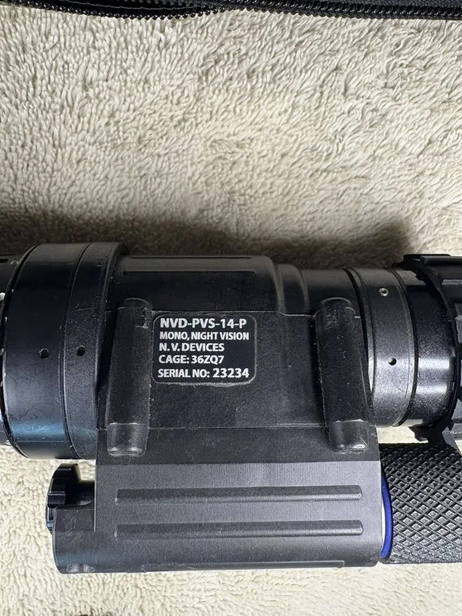Оптико-электронная система AN/PVS-14 Gen 3 Night Vision Monocular White Phosphor — фото лота 1