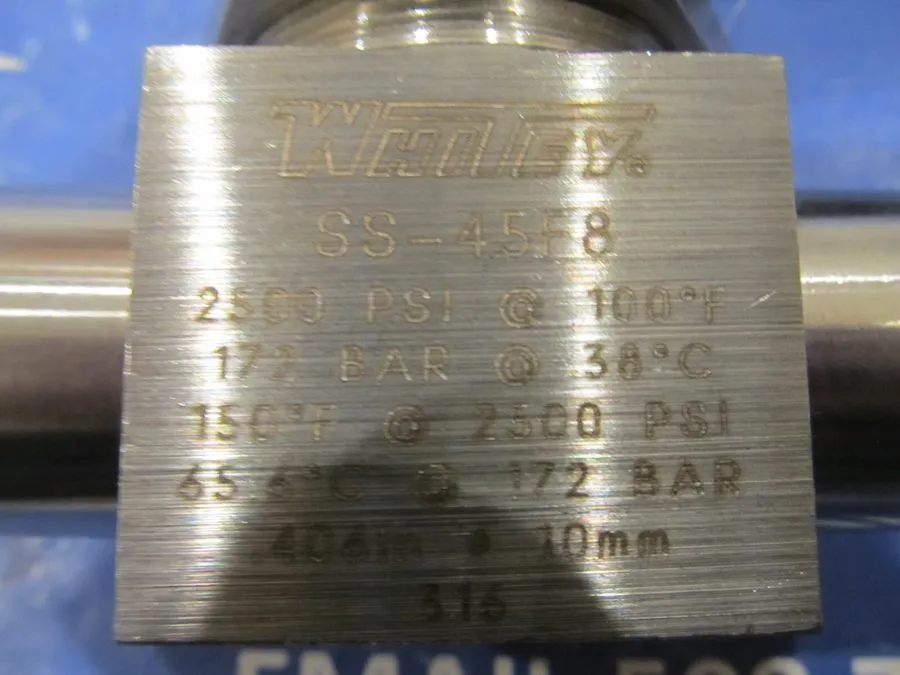 Клапан Whitey SS-45F8 Stainless Steel Ball Valve 1/2" NPT 2500 PSI