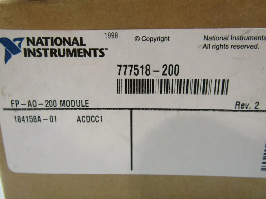 Модуль ввода-вывода National Instruments FP-AO-200 FieldPoint Analog Output Modu