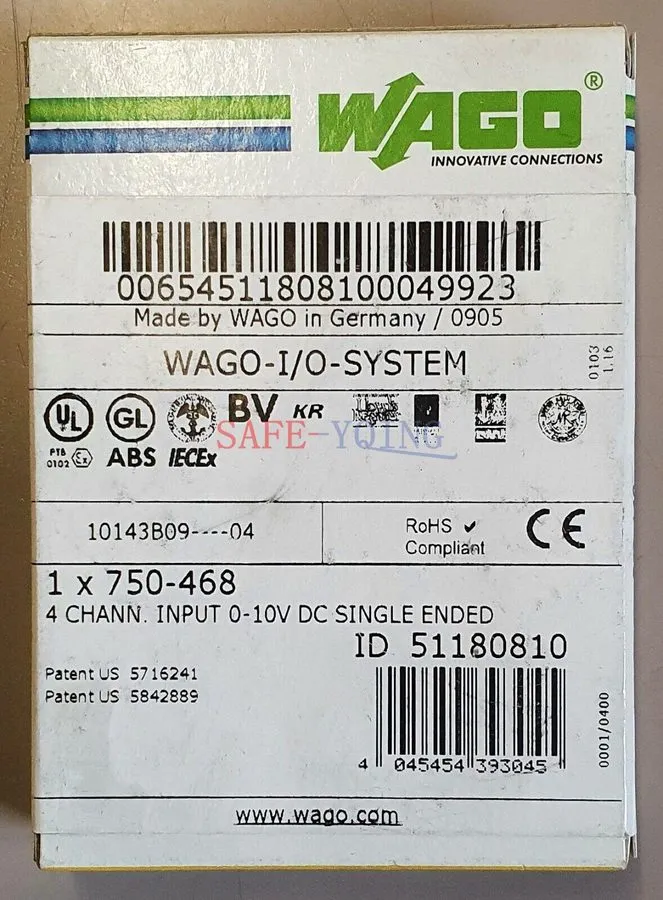 Модуль ввода-вывода WAGO 750-468 4-channel analog input module