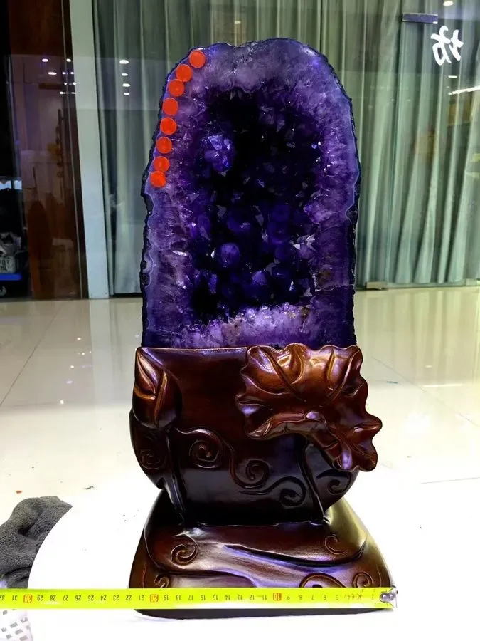 Лабораторный прибор 36.96LB TOP! Natural Uruguay Amethyst geode quartz crystal c — фото лота 1