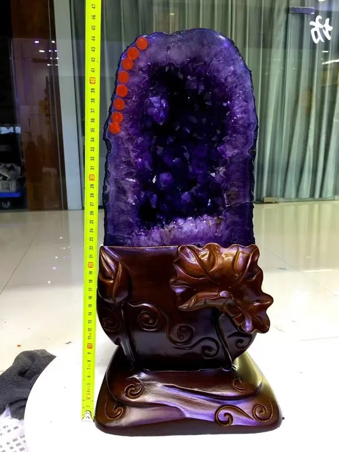 Лабораторный прибор 36.96LB TOP! Natural Uruguay Amethyst geode quartz crystal c — фото лота 2