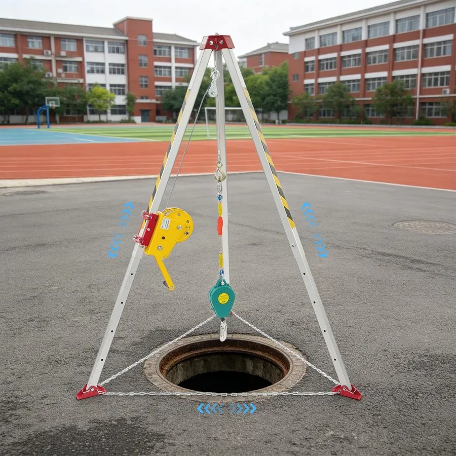 Оборудование видеонаблюдения 180kg/397lbs Heavy Duty Rescue Tripod Kit Confined 