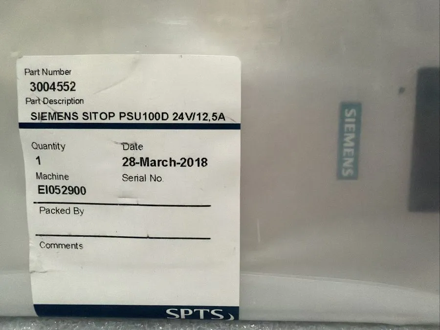 Блок питания Siemens SITOP PSU100D 12 Volt Direct Current, 8.3 Amp Power Supply