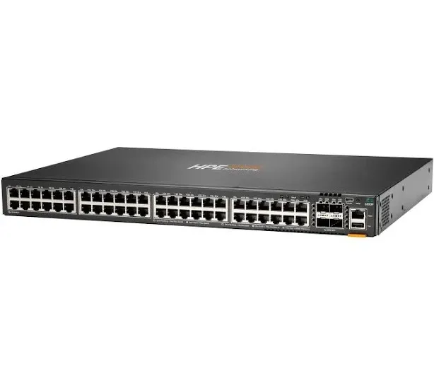 Коммутатор JL667A HPE Aruba 6300F 48-port 1GbE 4-port SFP56 Switch. HPE