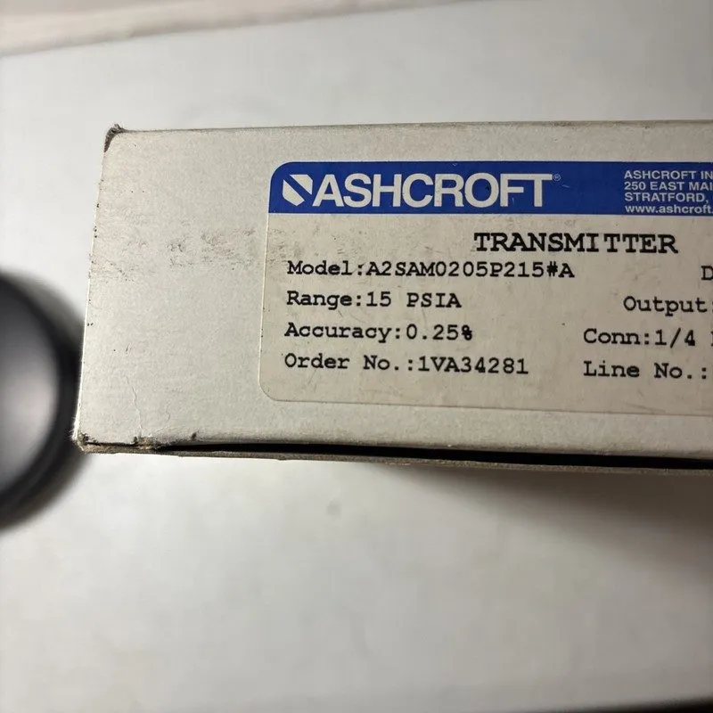 Датчик давления Ashcroft A2SAM0205P215 Industrial Pressure Transducer / Pressure — фото лота 1