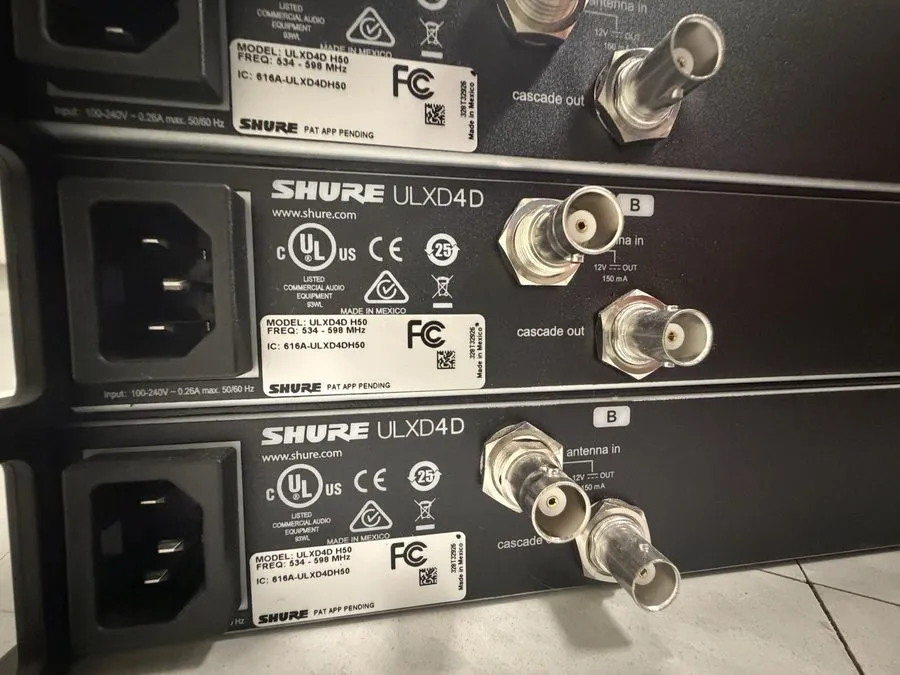 Радиосистема Shure ULXD4D Wireless Microphone Receiver, 632-696 MHz