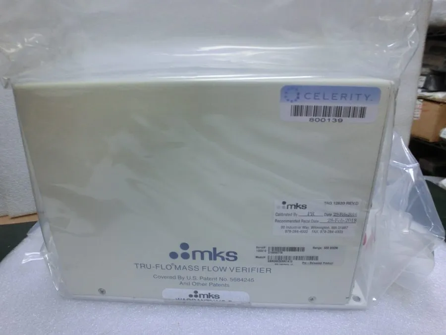 Электронный компонент MKS GBR3B52CRR1A10 TRU-FLOW Mass Flow Verifier,500sccm, ,U — фото лота 2