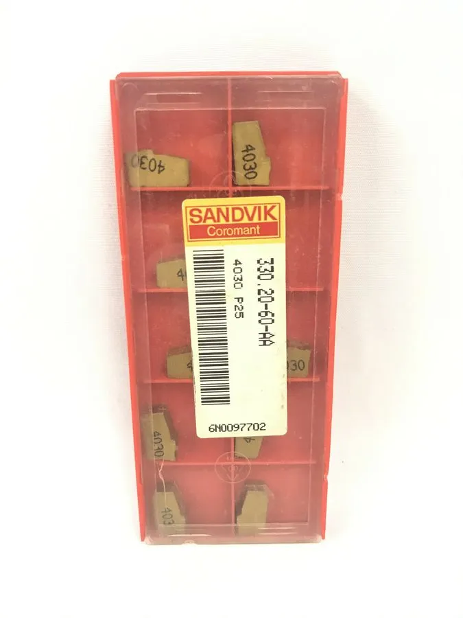 Режущий инструмент 4 SANDVIK 330.20-60-AA Grade 4040 Carbide Insert
