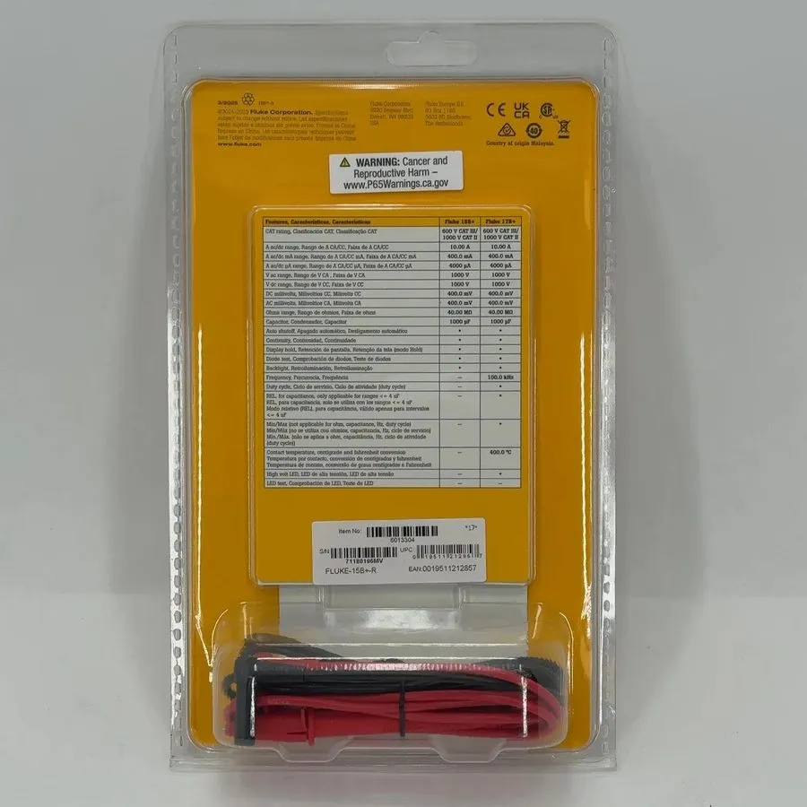 Тестер Fluke 6013304 600V Digital Multimeter
