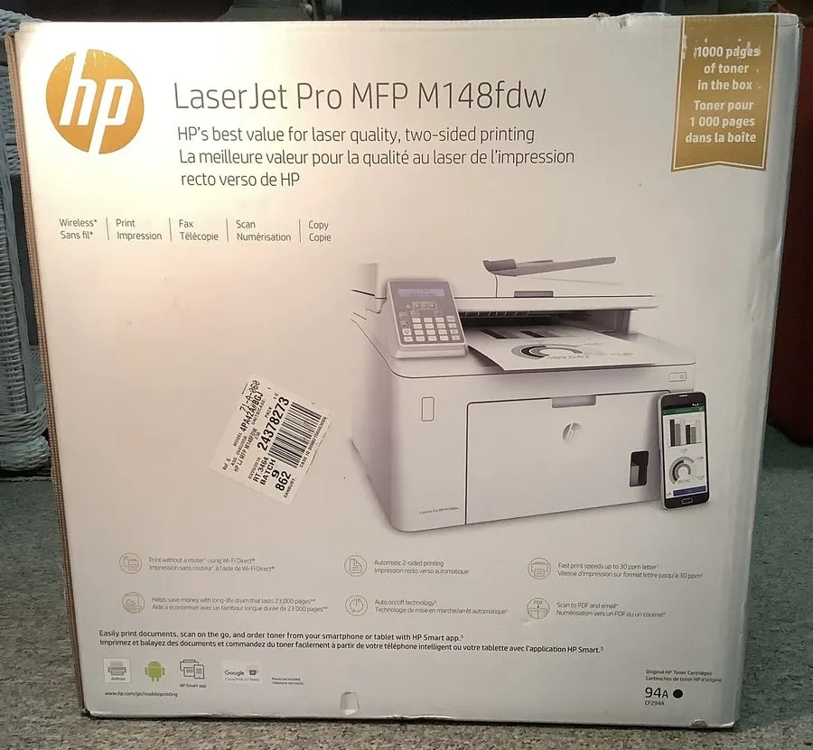 Лазерный принтер HP LaserJet Pro MFP M148FDW All-In-One Laser Printer (C061701) — фото лота 2