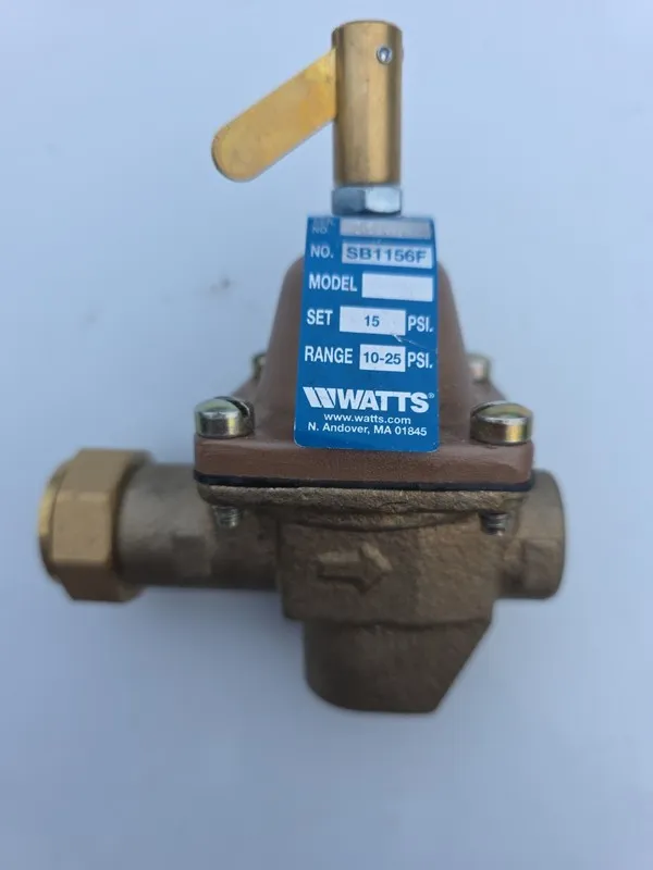 Трубопроводная арматура Watts SB1156F 1/2 in Bronze Feed Water Pressure Regulato