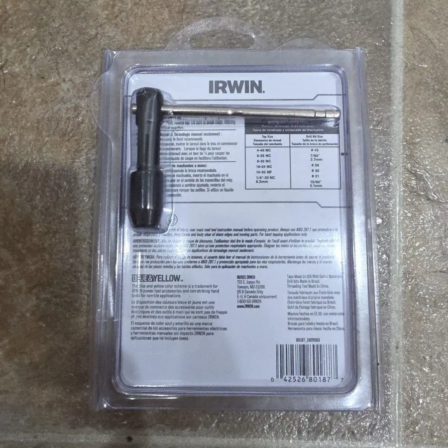Режущий инструмент Vise Grip AHN-80187 HAN TAP & DRILL SET