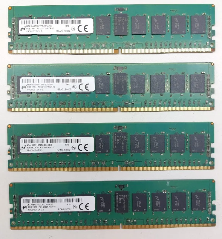 Модуль памяти Micron 8GB 1RX4 PC4-2133P-RCP-10 MTA18ASF1G72PZ-2G1A2IG DDR4 Serve