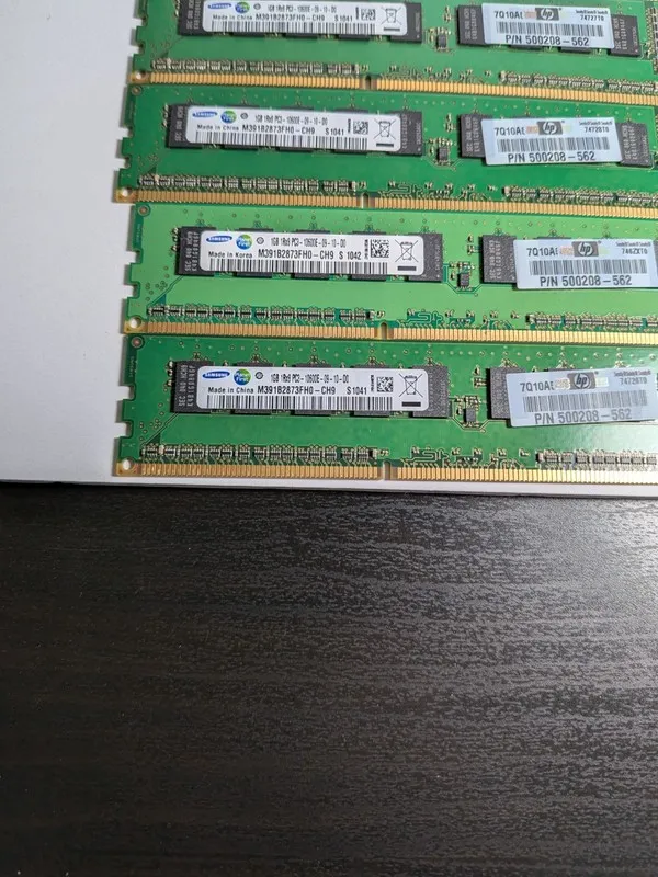 Модуль памяти SAMSUNG M391B2873FH0-CH9 1GB 1Rx8 PC3-10600E ECC HP P/N 500208-562