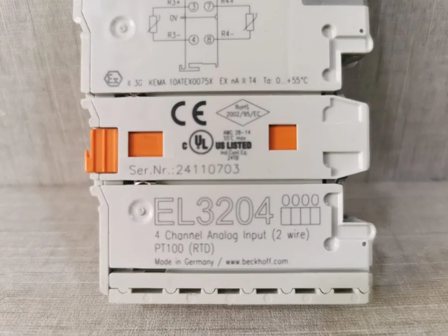 Модуль ввода-вывода Beckhoff EL3204 4-Channel Analog Input Terminal PT100 RTD Et