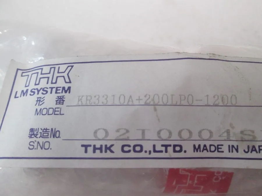 Линейная направляющая THK, KR3310A+200LPO-1200, Linear Guide Block w/ Slide — фото лота 2