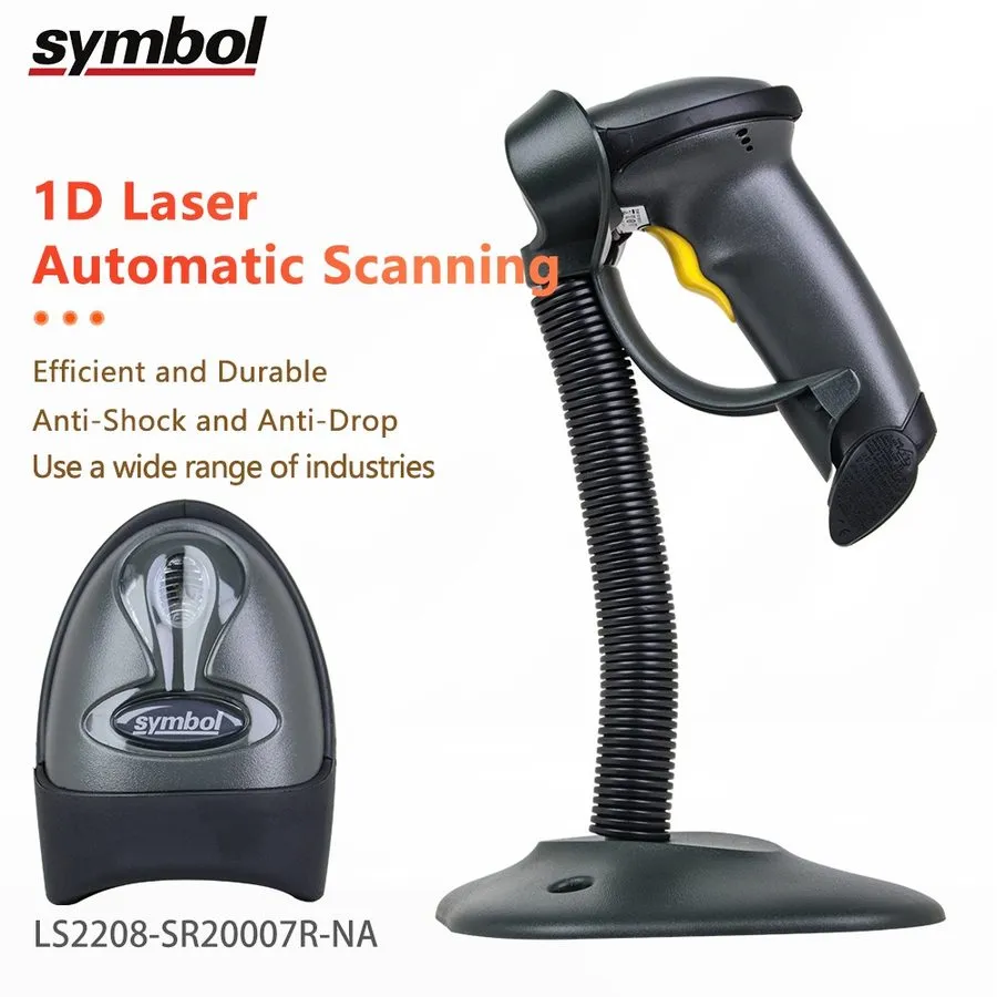 Сканер штрих-кода Motorola Zebra Symbol LS2208 Laser Barcode Scanner LS2208-SR20