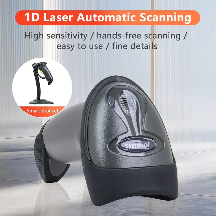 Сканер штрих-кода Motorola Zebra Symbol LS2208 Laser Barcode Scanner LS2208-SR20 — фото лота 2
