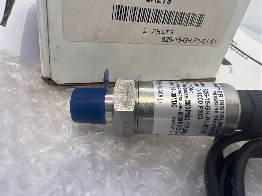 Датчик давления Dwyer 626-15-Gh-P1-E1-S1 Pressure Transmitter,0-1000Psi,36In Lea — фото лота 1