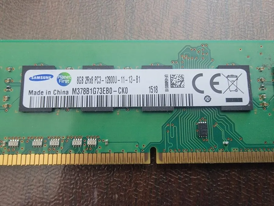 Модуль памяти Samsung M378B1G73EBO-CKO ram module 8 GIG DDR3 — фото лота 1