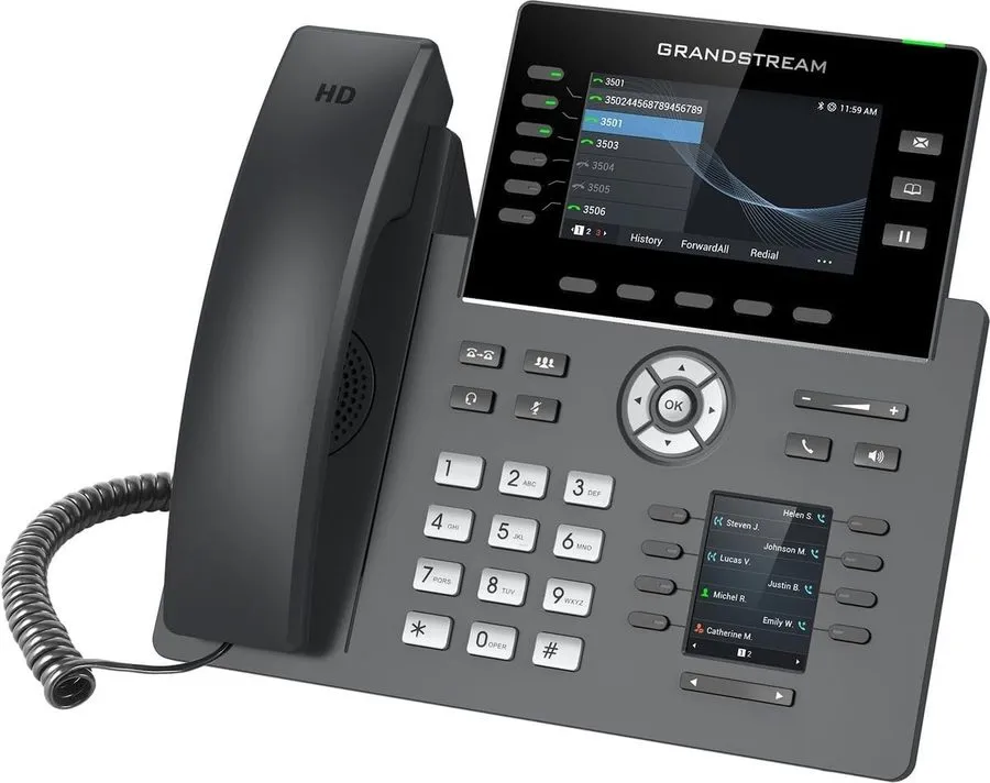 Grandstream GRP2616 IP Phone | 6 Lines, 6 SIP Accounts | 4.3-Inch Color Display