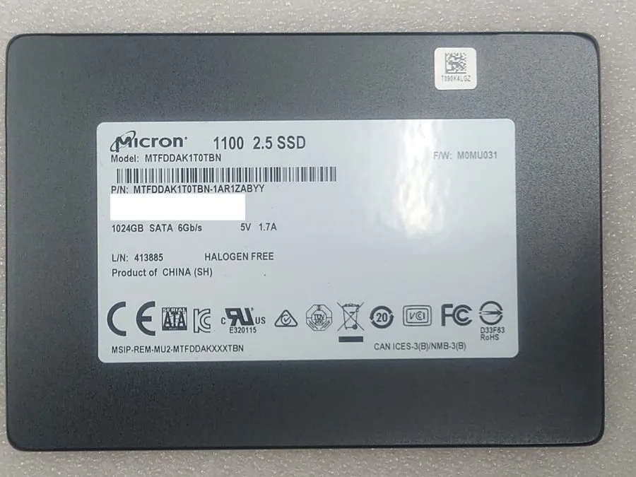 Micron 1100 1024GB /s SATA MTFDDAK1T0TBN 2.5" SSD