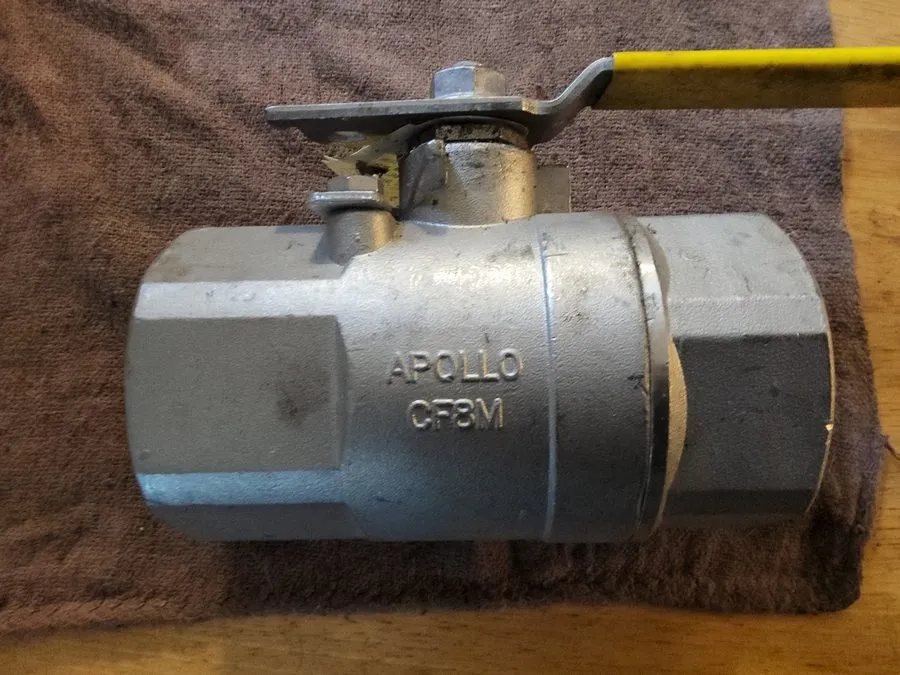 Клапан APOLLO 76-108-19 STAINLESS 2"FNPT THREADED 2 WAY BALL VALVE 1-1/ 2" ORIFI
