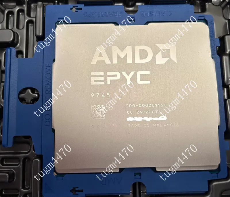 Процессор AMD EPYC ZEN5C 9745 QS CPU 128 Core 256 Threads 2.35GHz 3.7GHz Process
