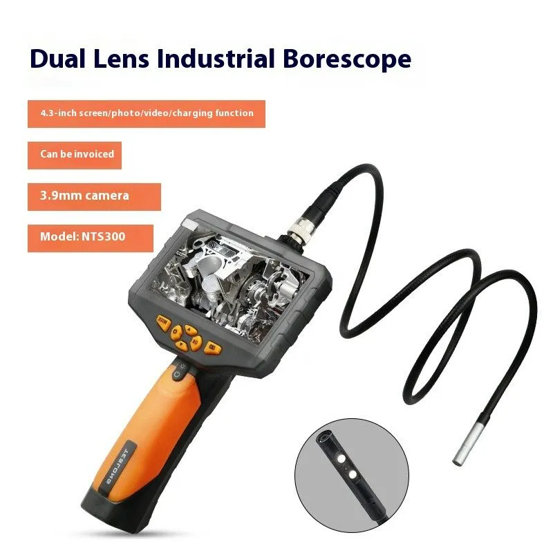 Видеоэндоскоп NTS300 Industrial Borescope 4.3 Inch Automotive Maintenance Pipeli