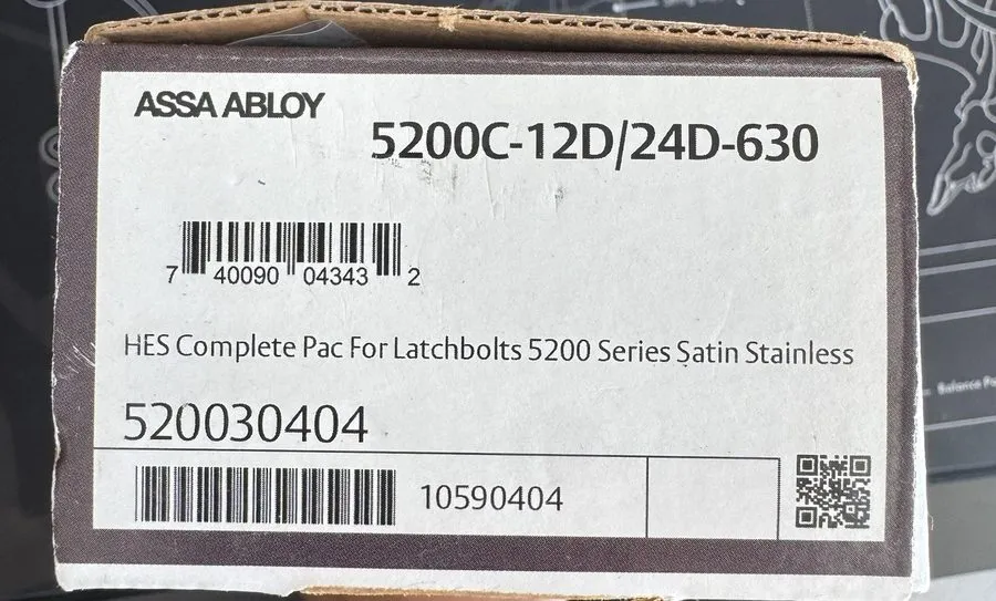 Оборудование видеонаблюдения HES 5200C Electric Strike Complete Pac Faceplate Op — фото лота 1