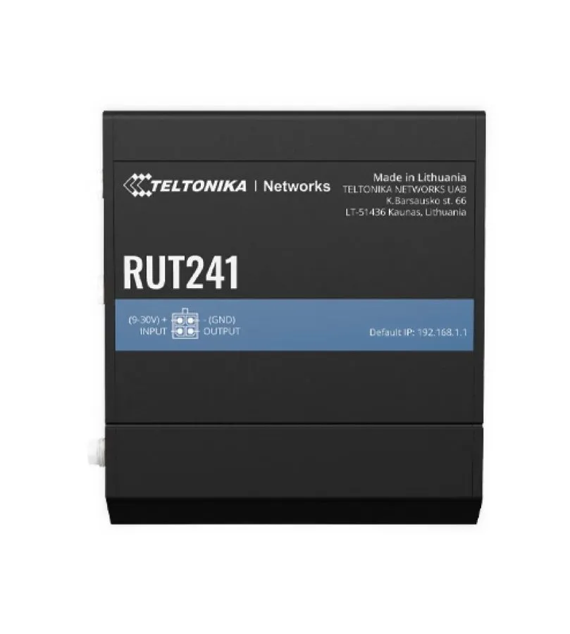 Маршрутизатор Teltonika RUT241 Industrial Cellular Router Instant LTE Failover C