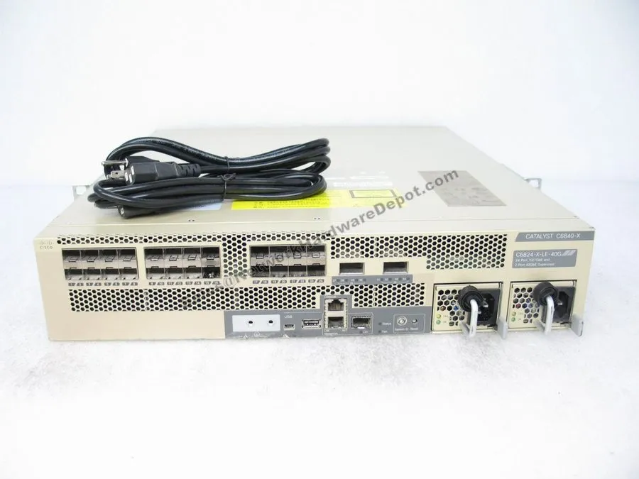 Коммутатор C6824-X-LE-40G Cisco Catalyst 6824-X Switch Dual C6840-X-750W-AC Powe