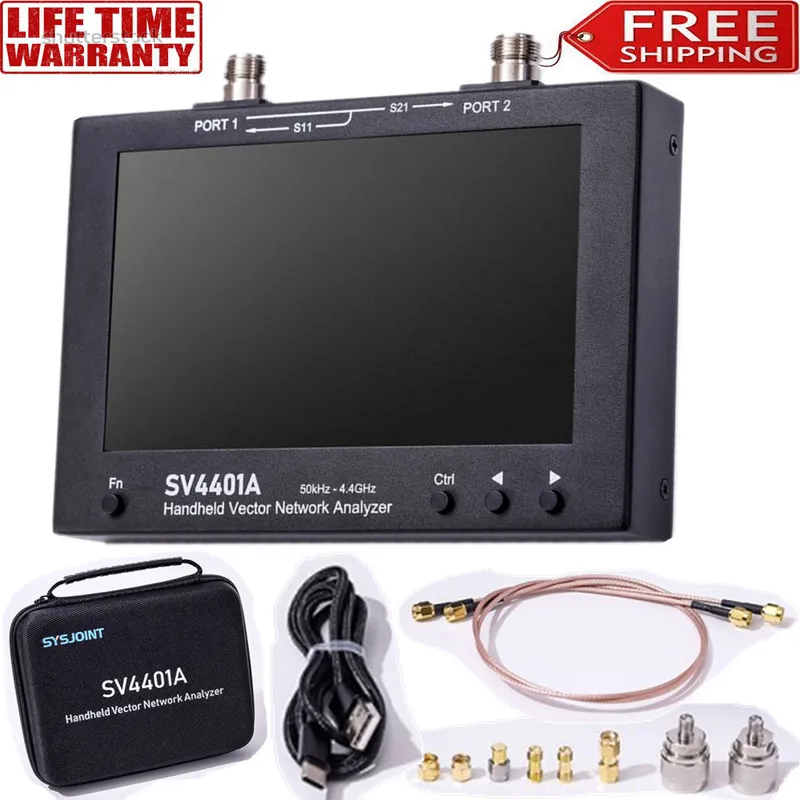 Анализатор цепей SV4401A 50KHz-4.4GHz VNA Vector Network Analyzer 100DB Dynamic