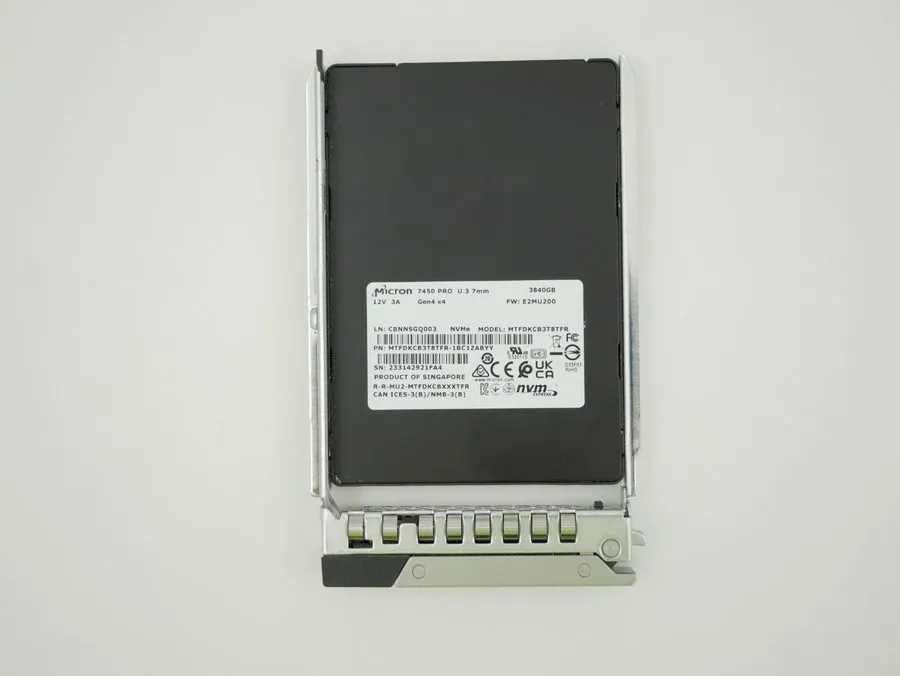 SSD-накопитель Micron 7450 PRO MTFDKCB3T8TFR-1BC1ZABYY 3.84TB U.3 RI PCIe 4 NVMe