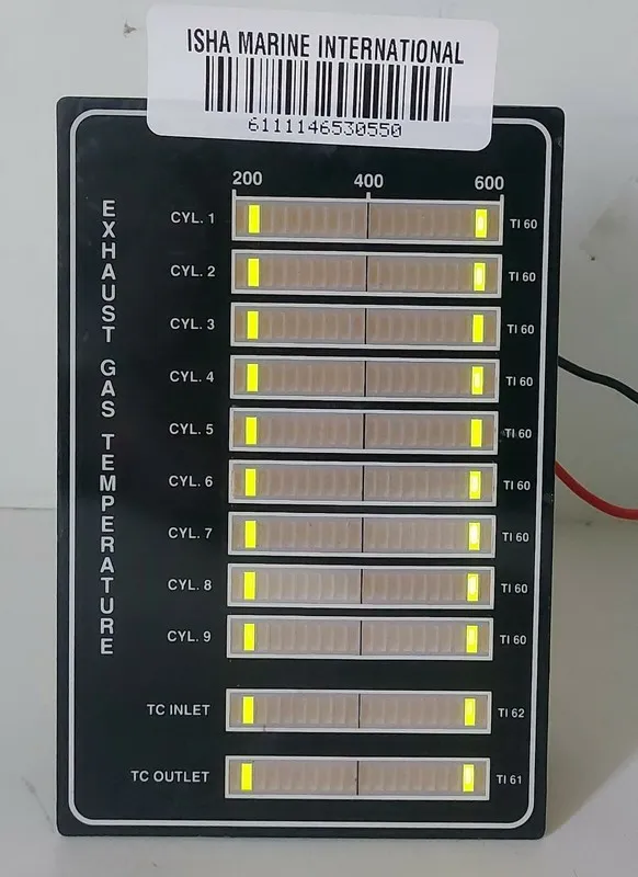Панель оператора MAN B&W Exhaust Gas Temperature HMI Panel Display 1 to 9 Temper — фото лота 2