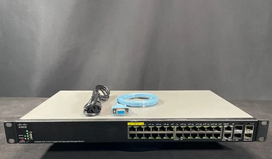 Коммутатор Cisco SG350X-24P-K9 24-Port PoE GigE Layer 3 Stackable Switch