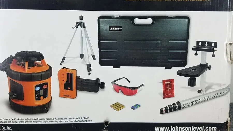Нивелир JOHNSON LEVEL 40-6517 ROTARY LASER SELF LEVELING LEVEL KIT SALE 4453460 — фото лота 2