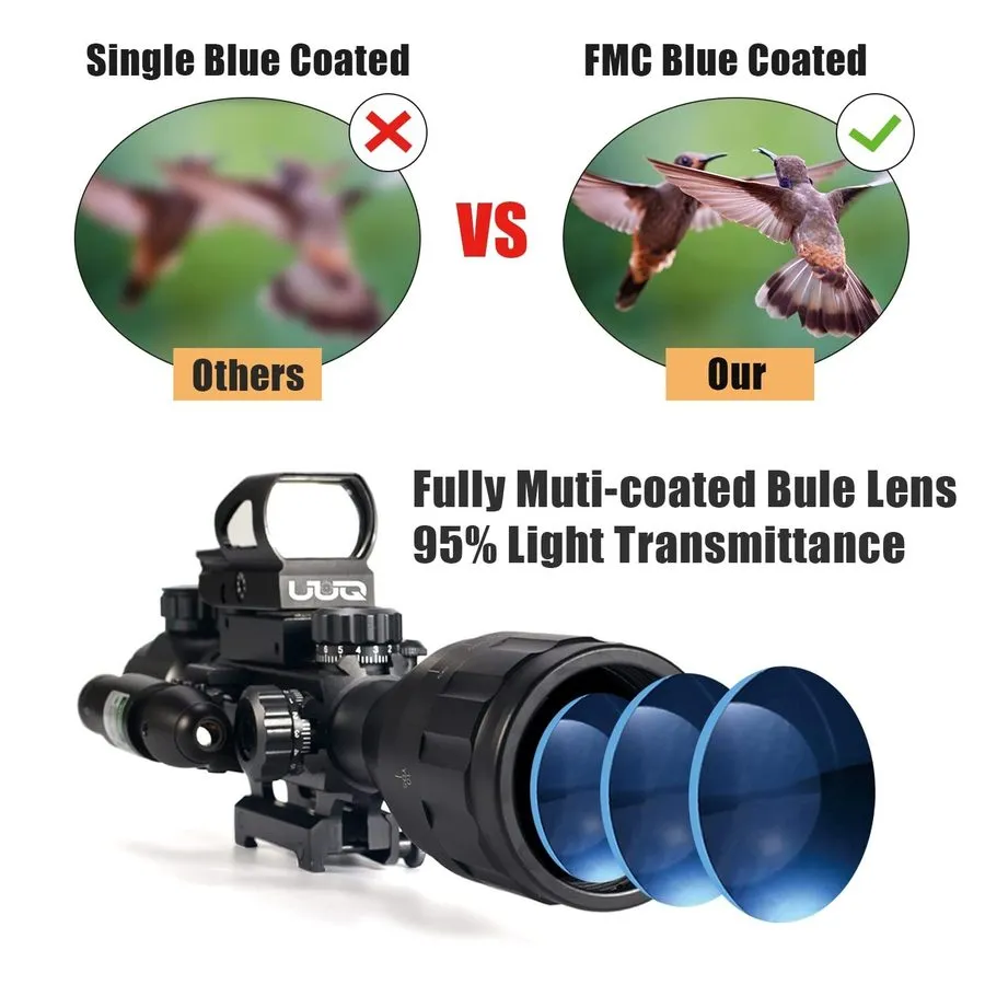 Оптико-электронная система 4-12X50 EG Optical Rifle Scope Red Green Dual illumin