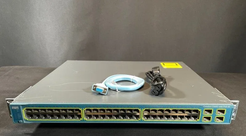 Коммутатор Cisco Catalyst WS-C3560G-48PS-E 48-Port Gigabit PoE Switch 4x 1G SFP 