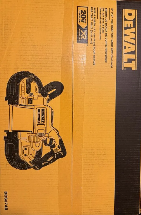 Оборудование ЧПУ DeWALT DCS374B 20V MAX XR® Cordless Brushless Deep Cut Band Saw — фото лота 2